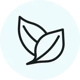 Sustainability leaf icon
